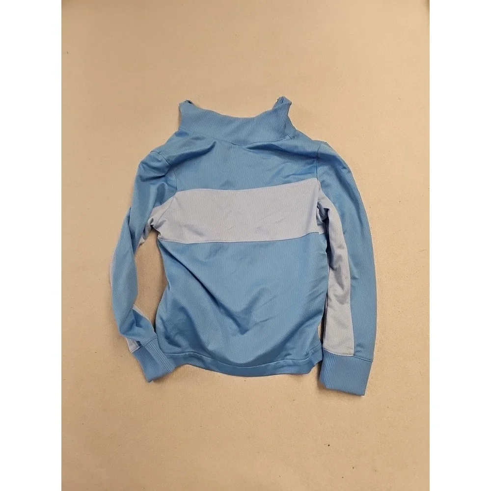 Adidas Girl's Blue  Lightweight Zip Up‎ Jacket Size 5 Long Sleeve